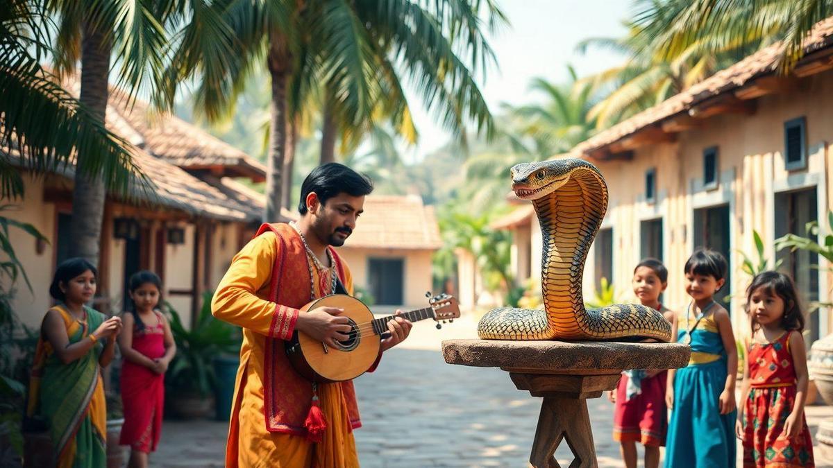 A História dos Encantadores de Serpentes na Índia A História dos Encantadores de Serpentes na Índia