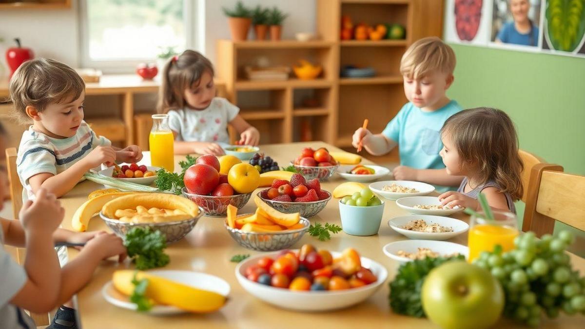 A Importância das Cores na Alimentação Infantil