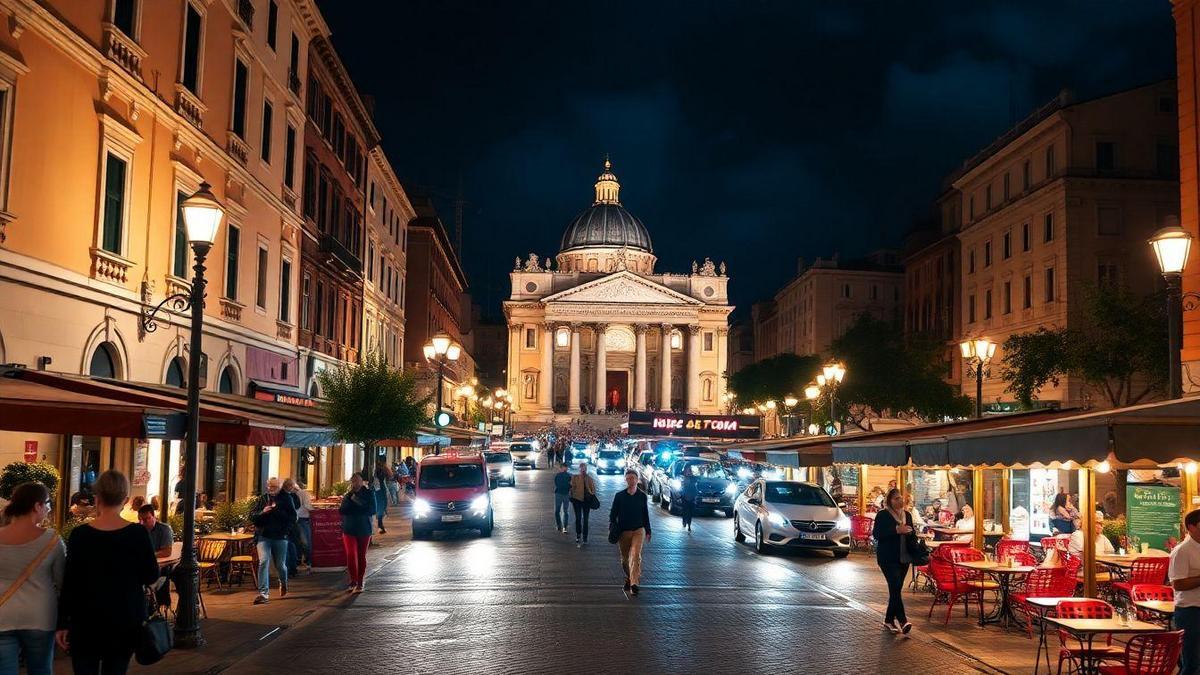 A Vida Noturna e Entretenimento em Roma A Vida Noturna e Entretenimento em Roma