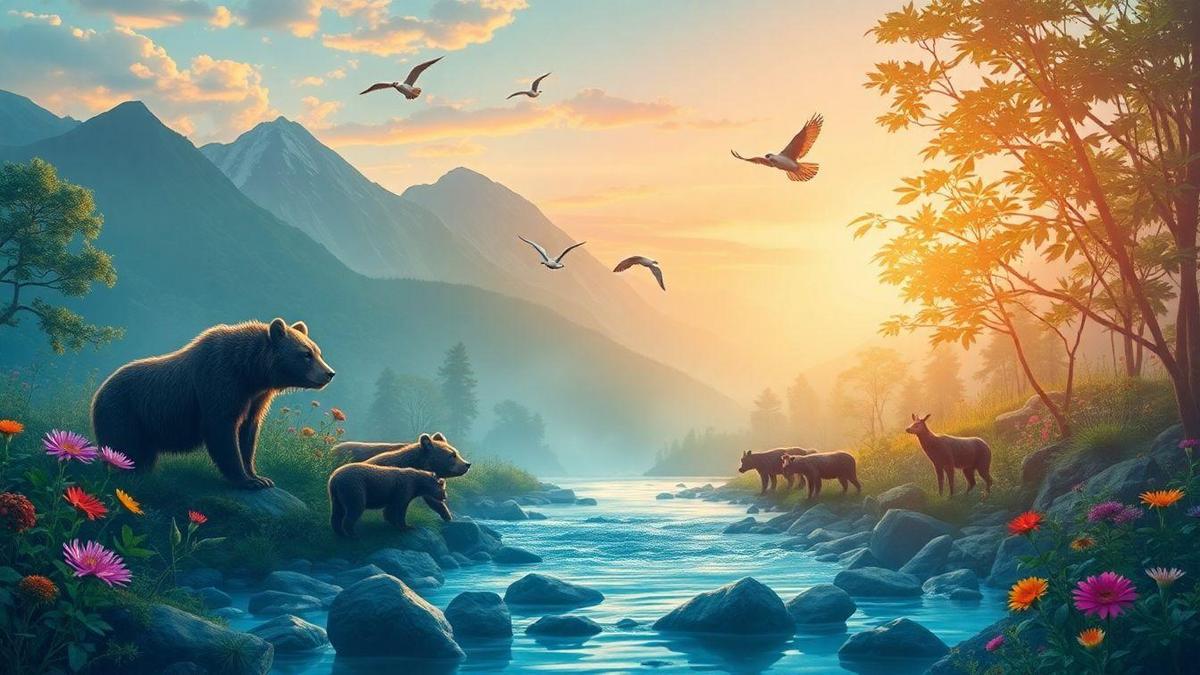 A Vida Selvagem da Montanha de Filhote