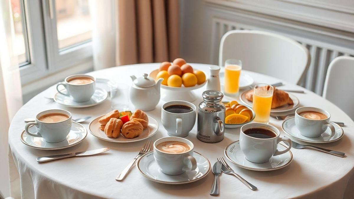 Apresentação da Mesa de Café da Manhã