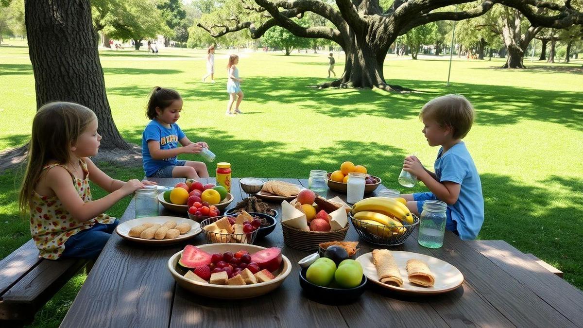 Comidas práticas para piqueniques em família Comidas práticas para piqueniques em família