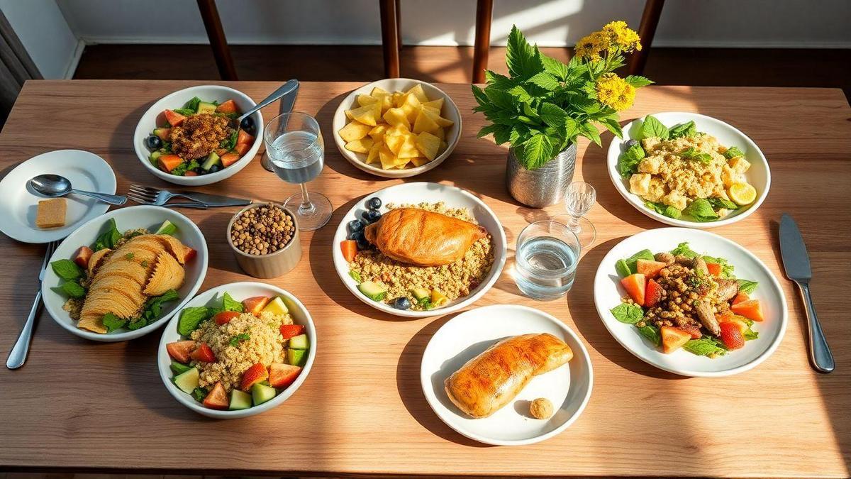 Criando um cardápio semanal saudável e prático Criando um cardápio semanal saudável e prático