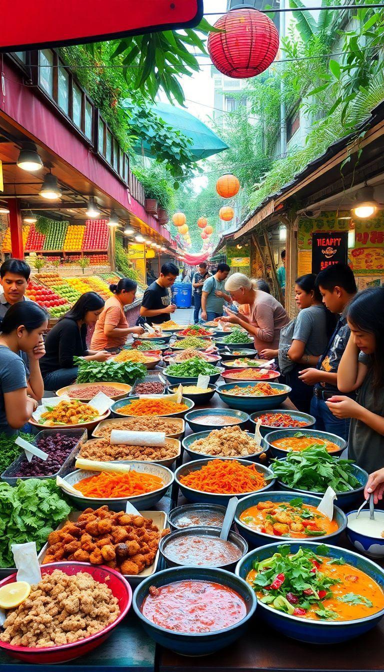 Descubra a Deliciosa Comida de Rua Vegana do Mundo Todo