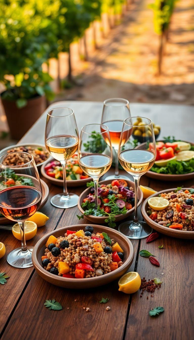 Descubra como harmonizar deliciosos vinhos vegetarianos com pratos leves