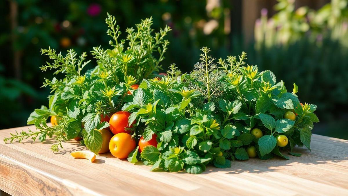 Ervas saborosas e seu impacto no sabor