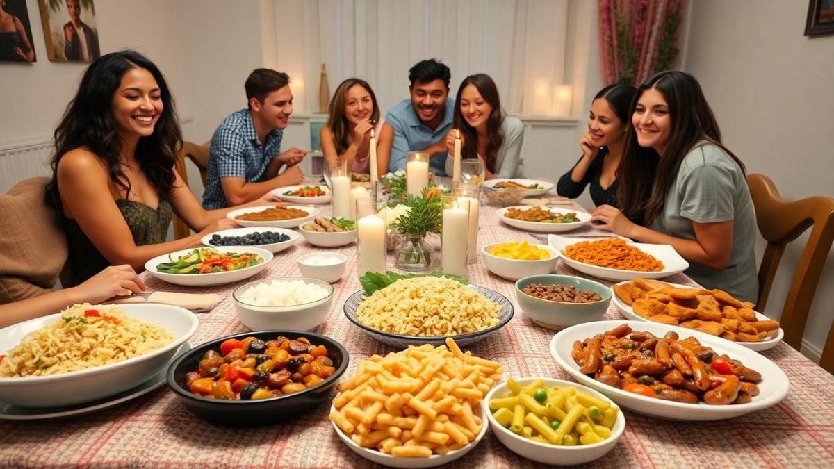 Estratégias para refeições em grupo de baixo custo