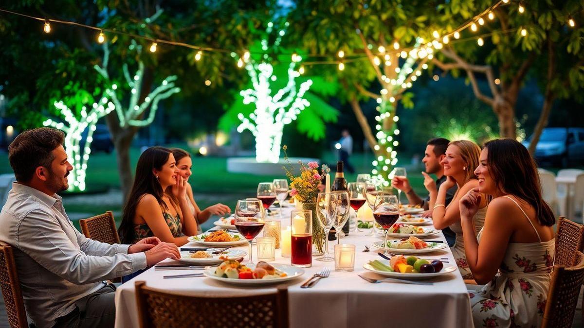Eventos sociais com gastronomia: diversão e sabor