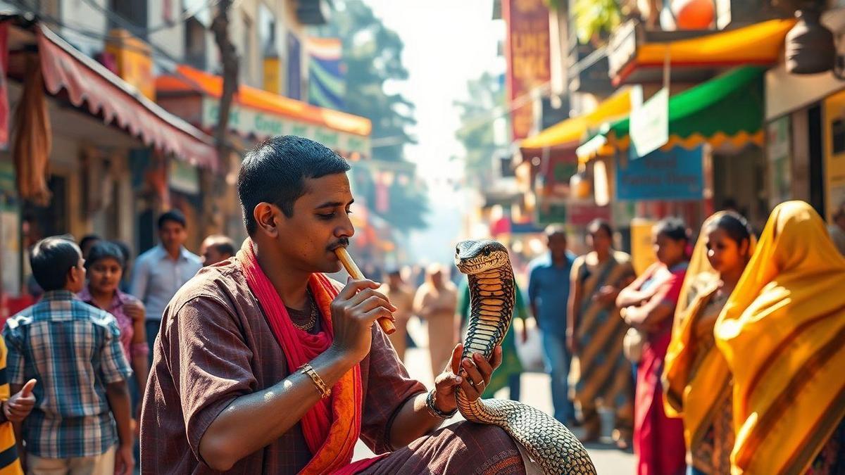 Experiências Culturais na Índia com Encantadores de Serpentes Experiências Culturais na Índia com Encantadores de Serpentes