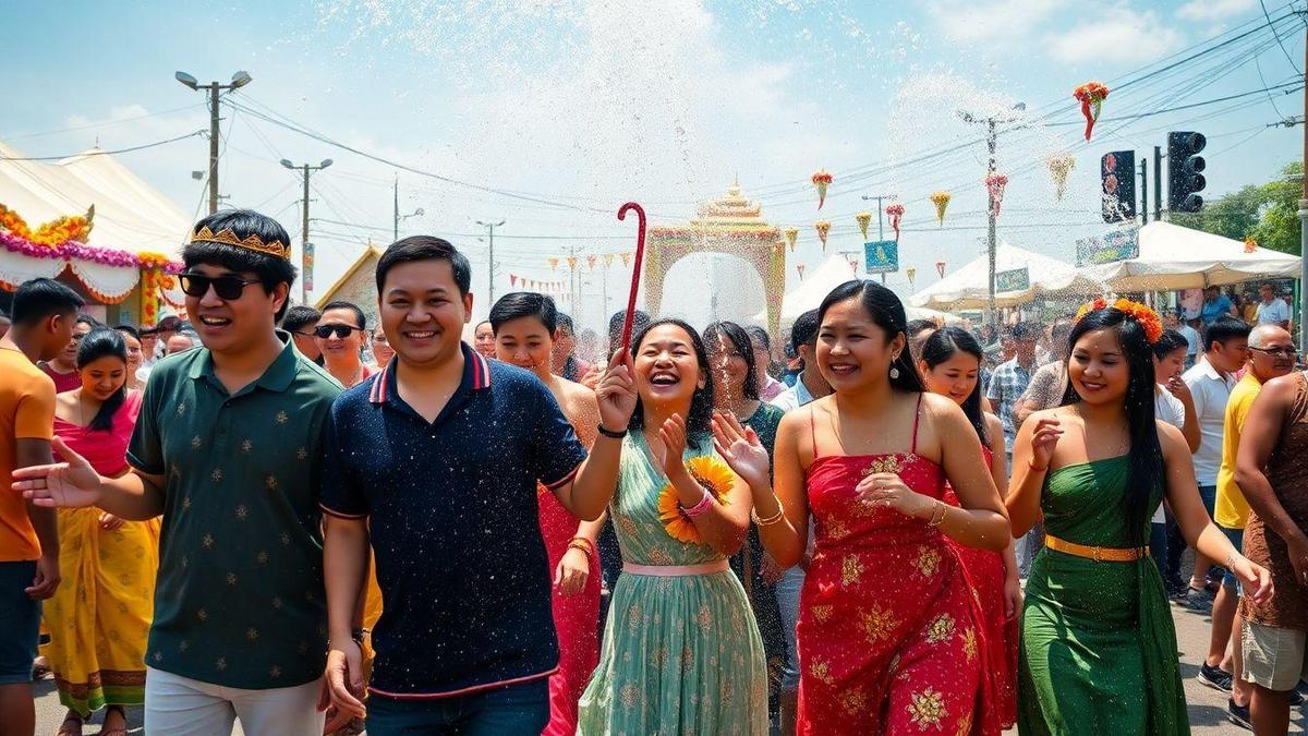 Música e Dança no Festival Songkran