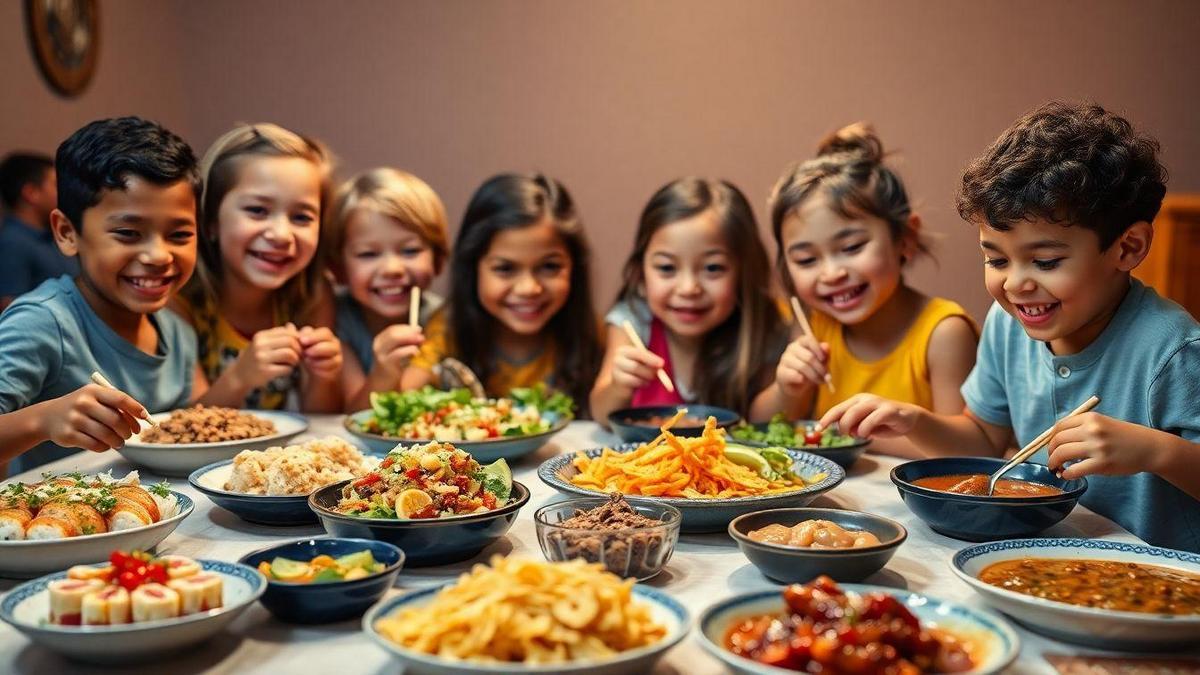 Receitas Coloridas para Crianças em Diferentes Culturas