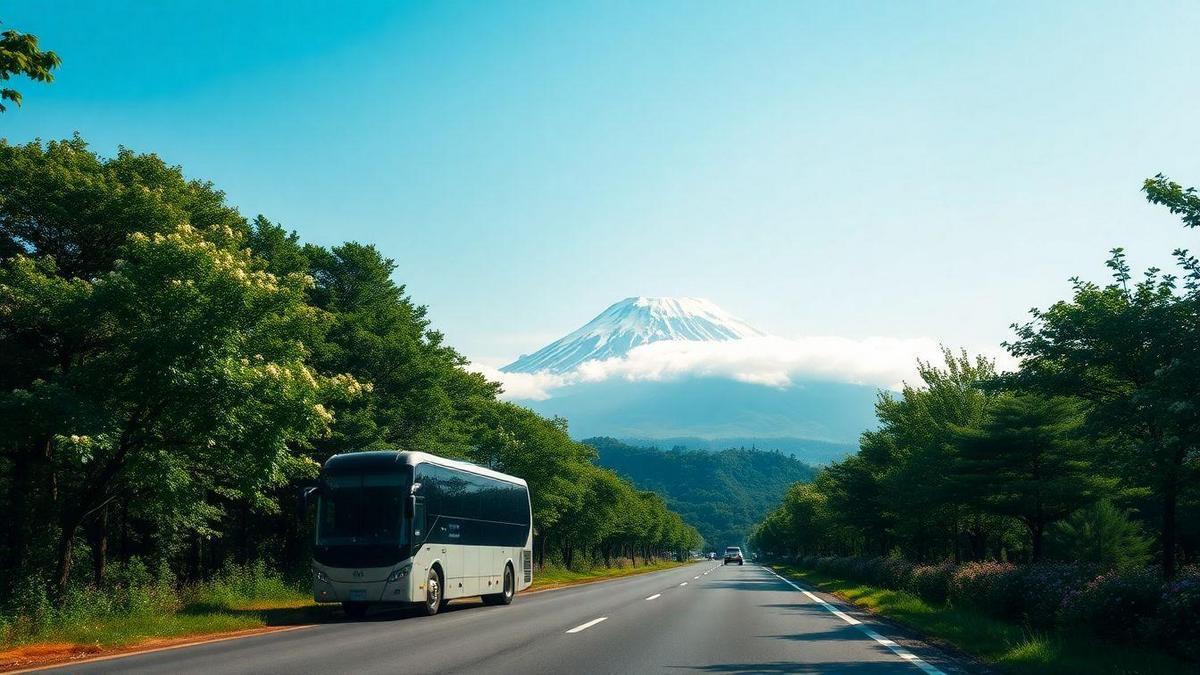 Transporte para o Monte Fuji