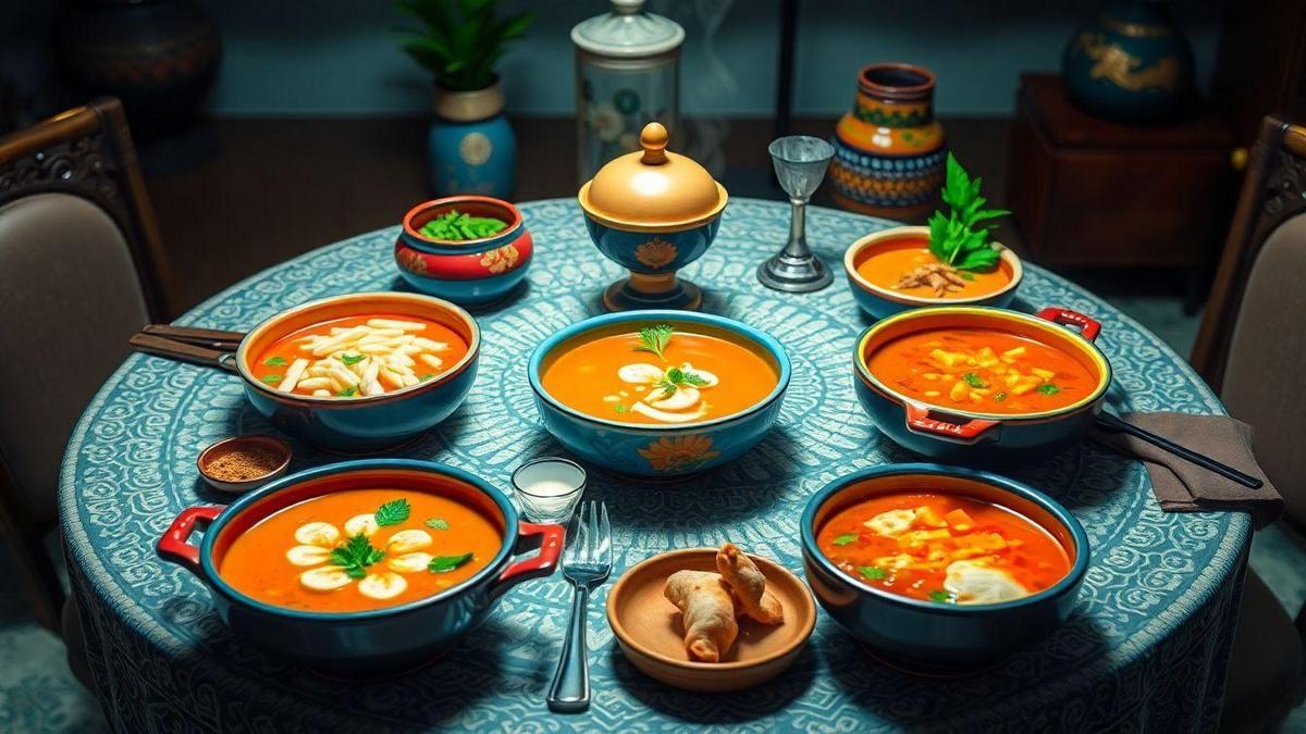 Variedades de sopas quentes ao redor do mundo Variedades de sopas quentes ao redor do mundo